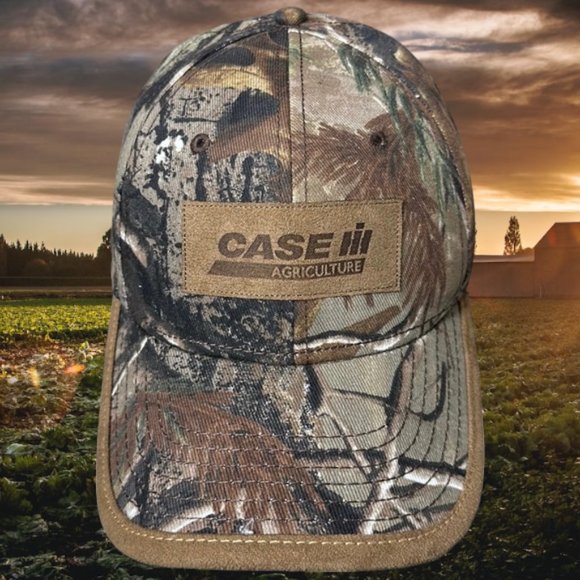 NWOT Dri-Duck Case Tractor Agriculture Farm Camo Adjustable Strapback Hat Cap - Picture 3 of 13